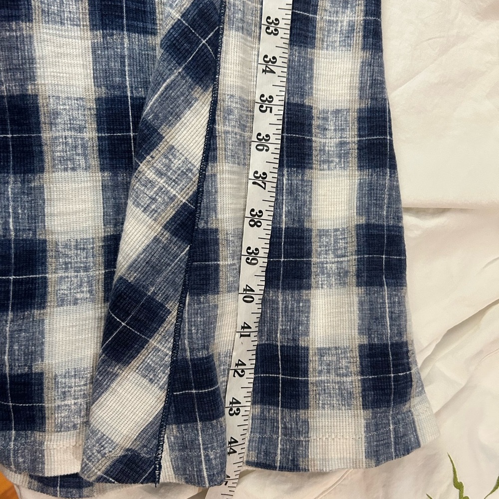 POLO Ralph Lauren Buffalo Plaid Cotton Henley‎ Dress L - Picture 12 of 13
